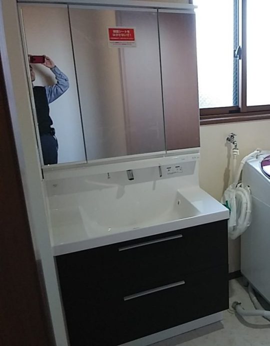 リフォーム施工事例:姶良市T様邸 洗面交換