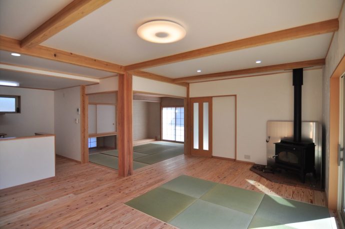 新築施工事例：鹿児島市　平屋建て